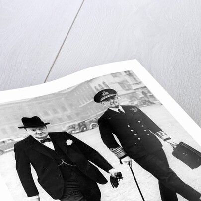 Winston Churchill and Chief of Naval Staff by Associated Newspapers
