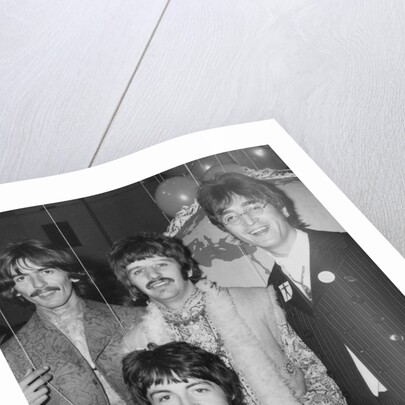 The Beatles at Abbey Road Studios by Associated Newspapers