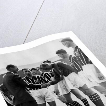 Prince Philip meeting members of Manchester City team by Associated Newspapers