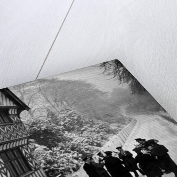 Salvation Army band in the snow by Associated Newspapers