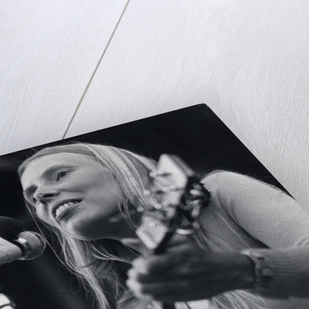 Joni Mitchell at a pop festival by Associated Newspapers