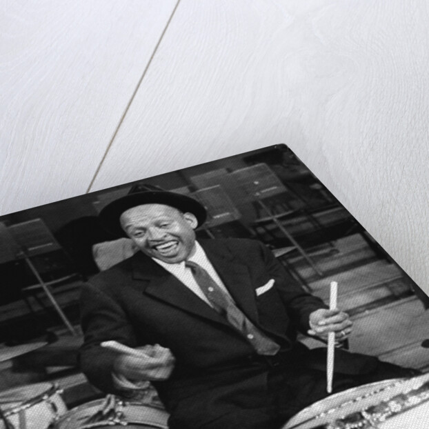 Lionel Hampton on drums by Associated Newspapers