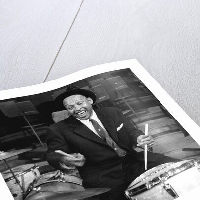 Lionel Hampton on drums by Associated Newspapers