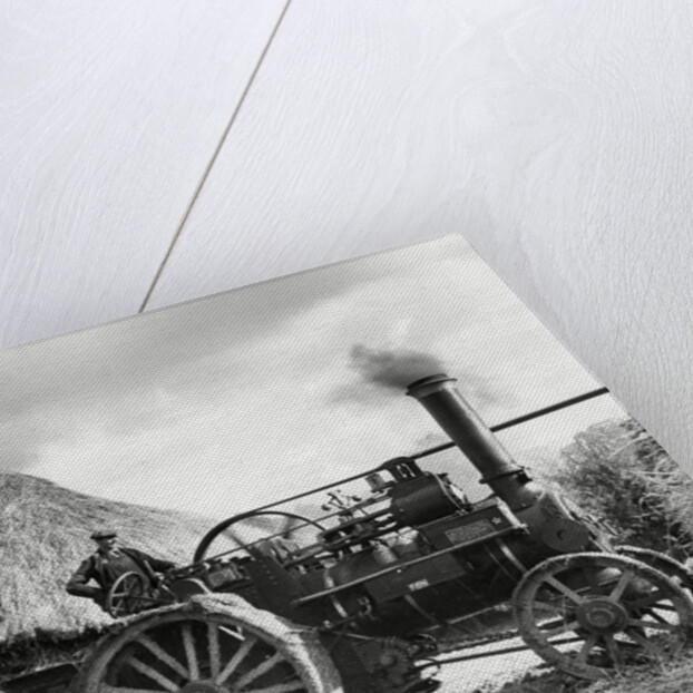 Traction engine on use on a farm by Associated Newspapers