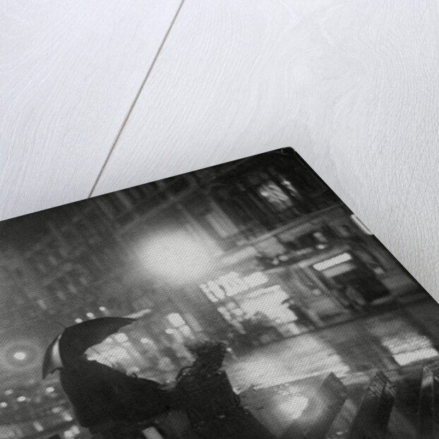 Flower Seller in the rain by Associated Newspapers