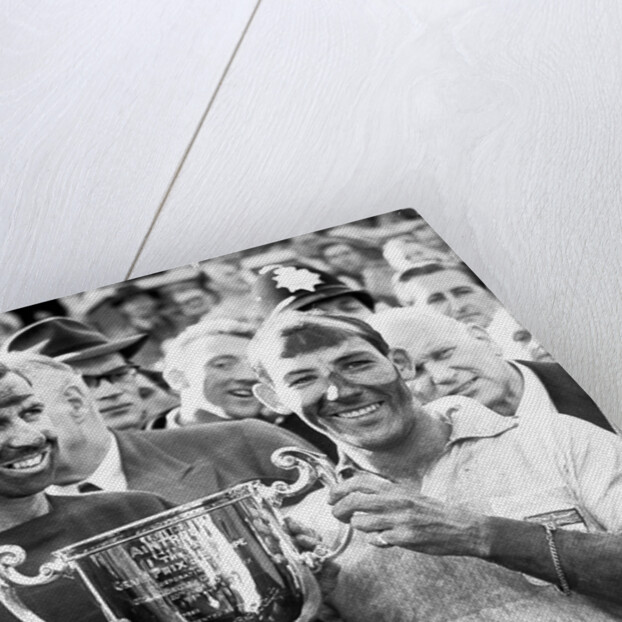 Stirling Moss and his Vanwall team-mate Tony Brooks by Associated Newspapers