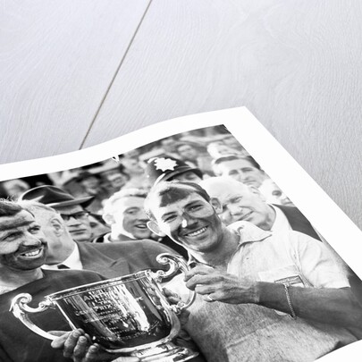 Stirling Moss and his Vanwall team-mate Tony Brooks by Associated Newspapers