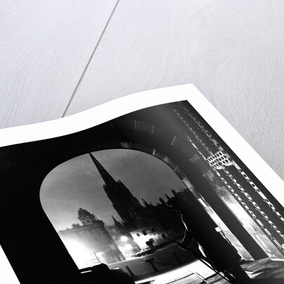Edinburgh Castle sentry by moonlight by Associated Newspapers