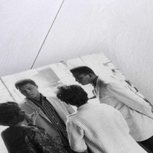 Muhammad Ali with his brother Rudolph in London by Associated Newspapers