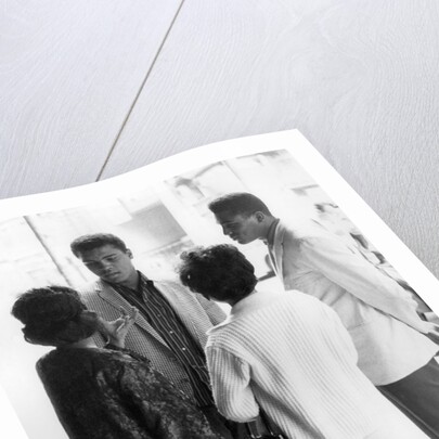 Muhammad Ali with his brother Rudolph in London by Associated Newspapers