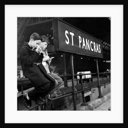 Trainspotters at St Pancras by Associated Newspapers