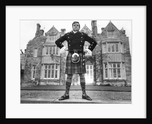 Oliver Reed in kilt by Associated Newspapers