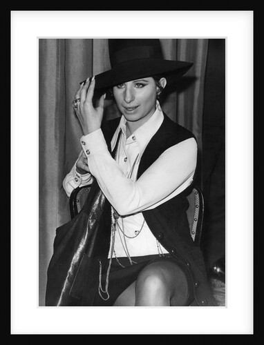 Barbra Streisand in a hat by Associated Newspapers