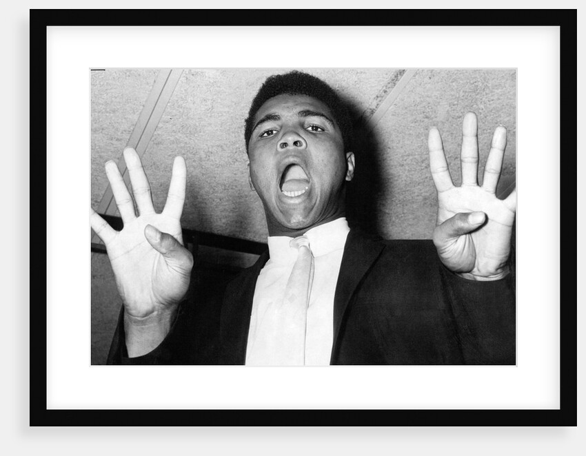 Muhammad Ali predicting he will win in 8 rounds by Associated Newspapers