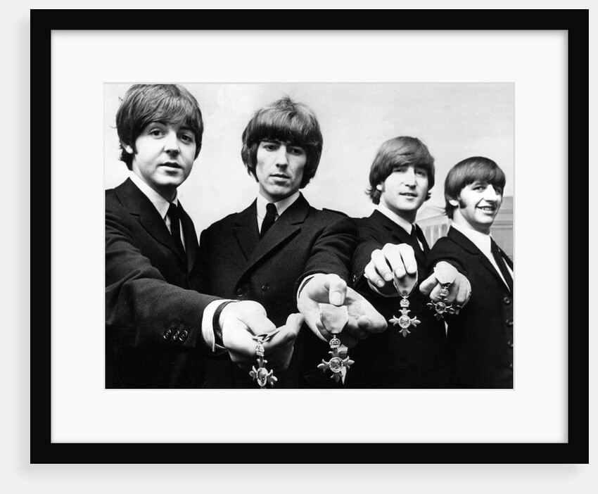 The Beatles with their MBEs by Associated Newspapers