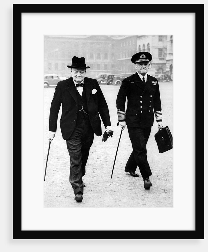 Winston Churchill and Chief of Naval Staff by Associated Newspapers