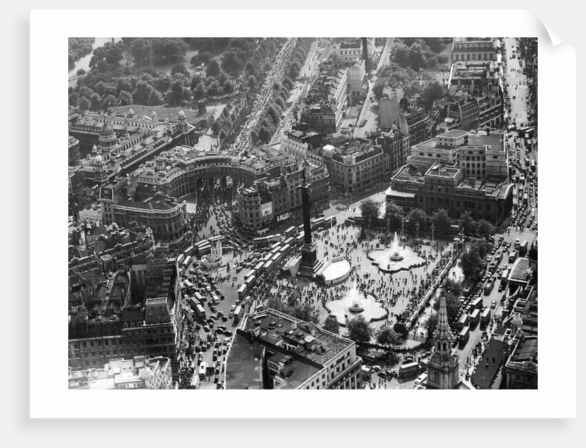 Trafalgar Square, aerial view by Associated Newspapers