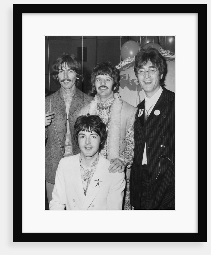 The Beatles at Abbey Road Studios by Associated Newspapers