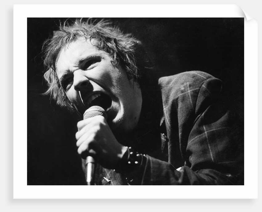 Johnny Rotten sings by Associated Newspapers