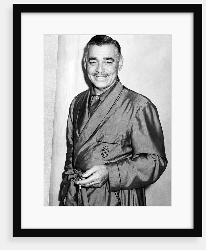 Clark Gable in a dressing gown by Associated Newspapers
