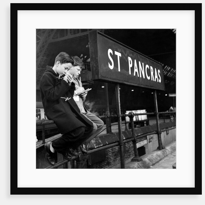 Trainspotters at St Pancras by Associated Newspapers