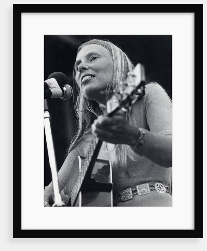 Joni Mitchell at a pop festival by Associated Newspapers