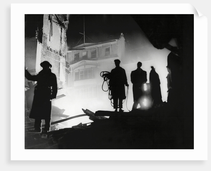 Rescuers in Soho London by Associated Newspapers