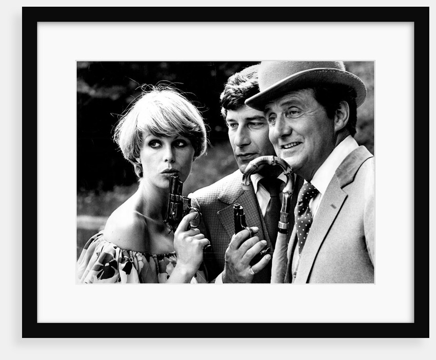 'The Avengers'  Gareth Hunt, Joanna Lumley and Patrick MacNee by Associated Newspapers