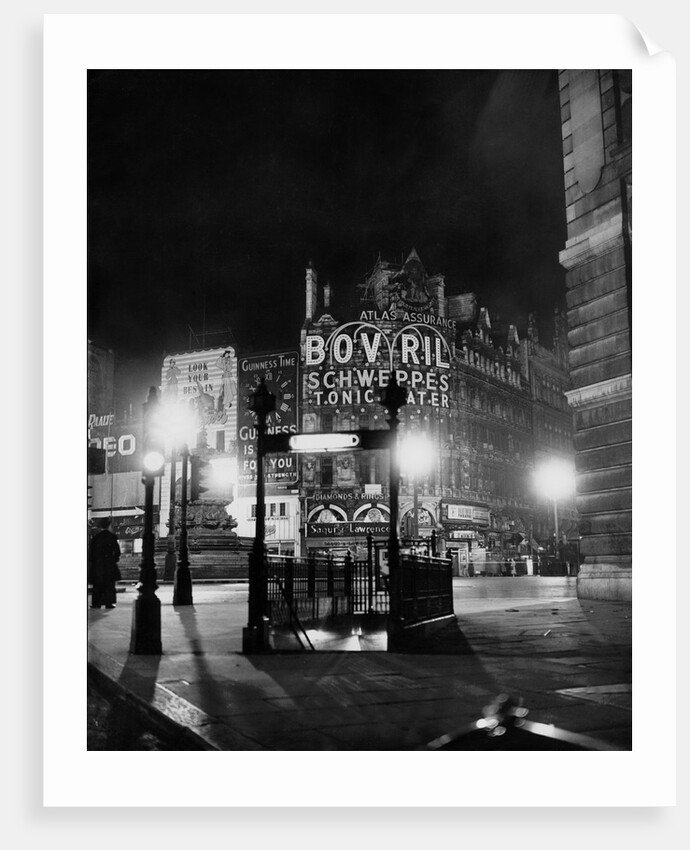 Entrance to Piccadilly Circus tube by Associated Newspapers