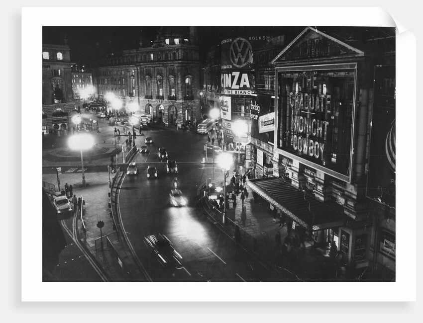 Piccadilly Circus at Night by Associated Newspapers