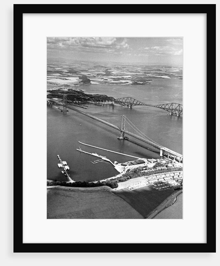 The Forth Bridges from the air by Associated Newspapers