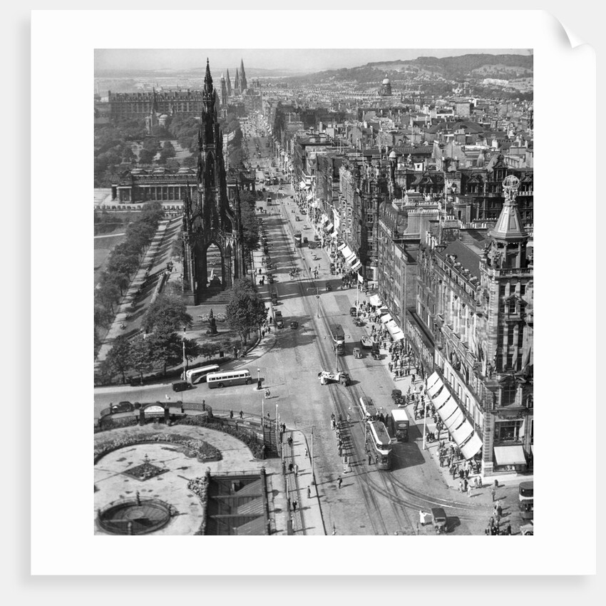 Princes Street Edinburgh by Associated Newspapers