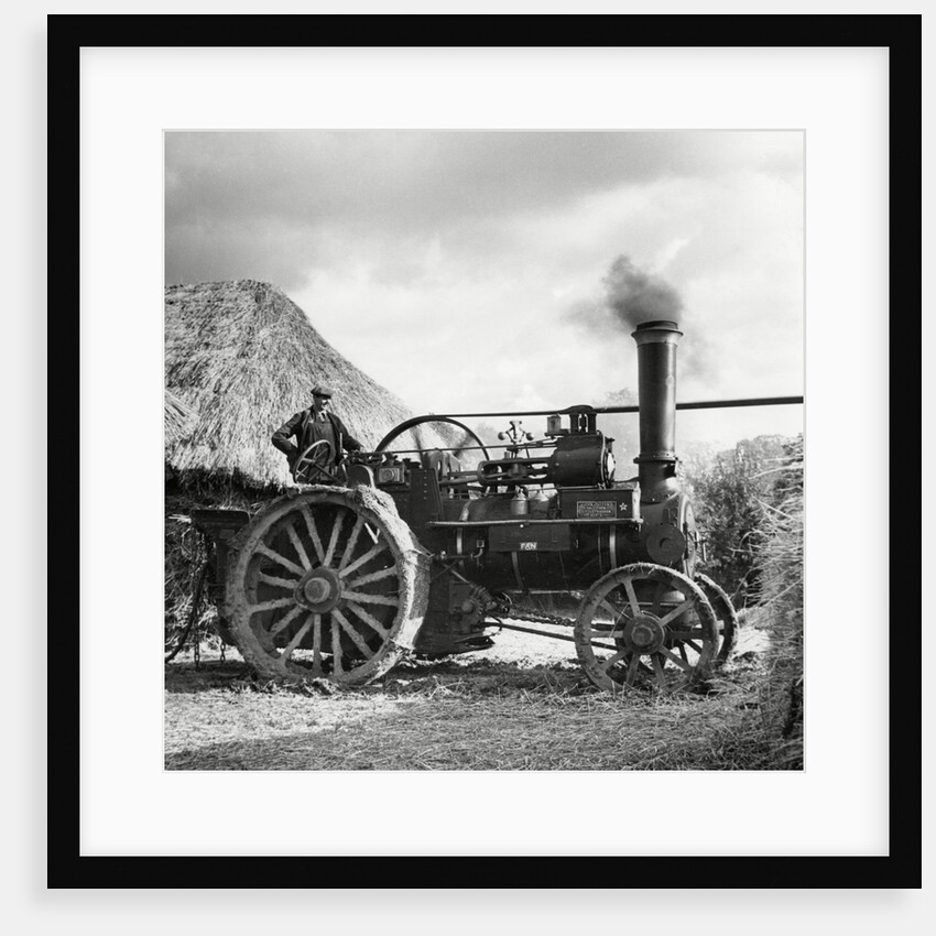 Traction engine on use on a farm by Associated Newspapers