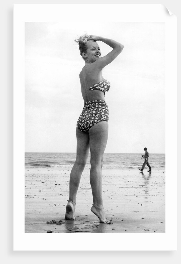 Beach Bathing Belle by Associated Newspapers