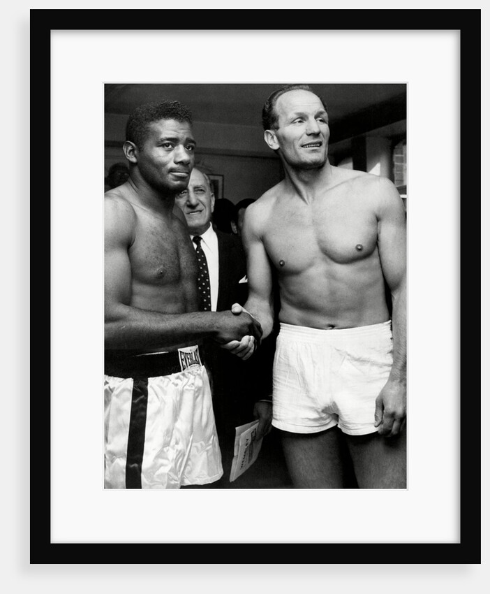 Boxers Floyd Patterson and Henry Cooper by Associated Newspapers