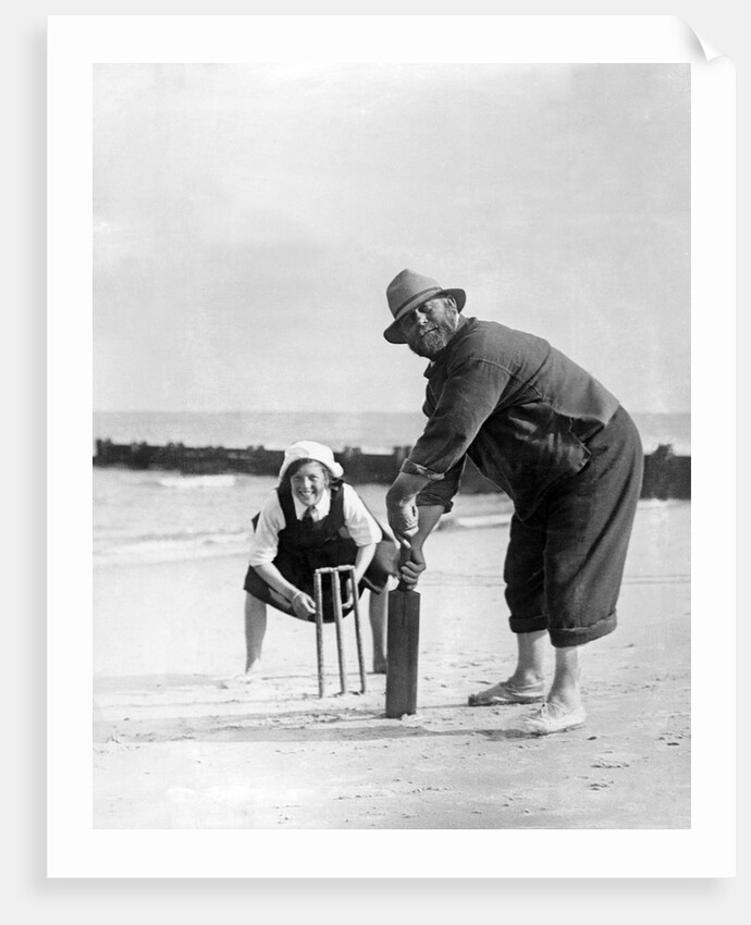 Cricket on the Beach by Associated Newspapers