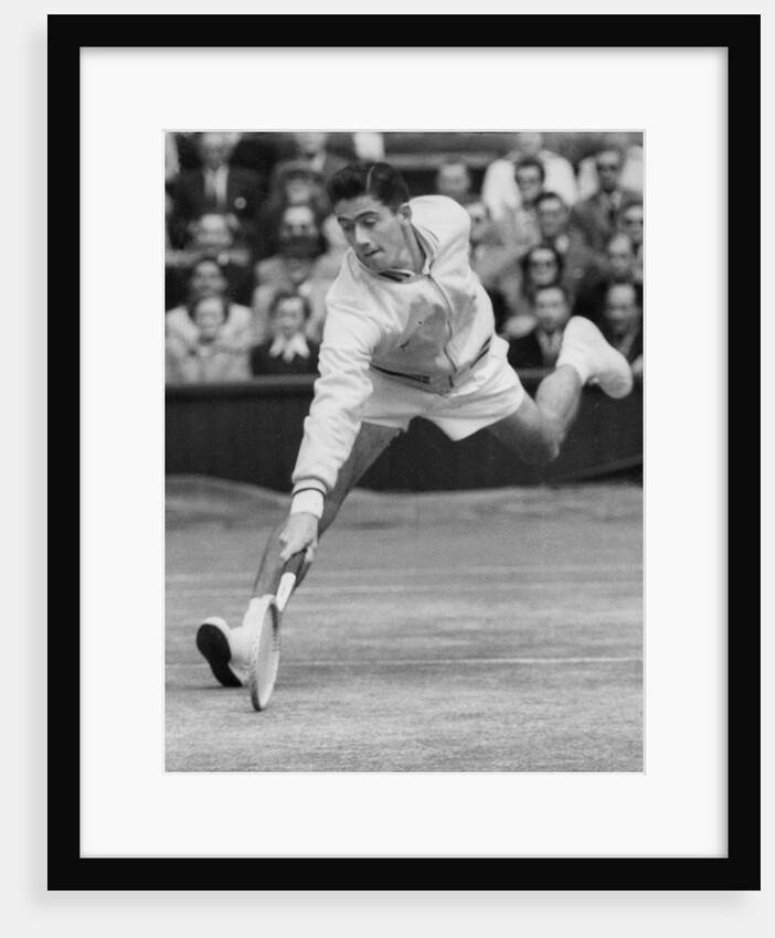 Ken Rosewall in action at Wimbledon by Associated Newspapers