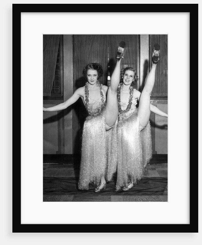 High Kicking Music Hall dancers by Associated Newspapers