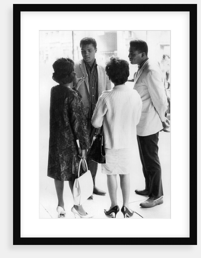 Muhammad Ali with his brother Rudolph in London by Associated Newspapers