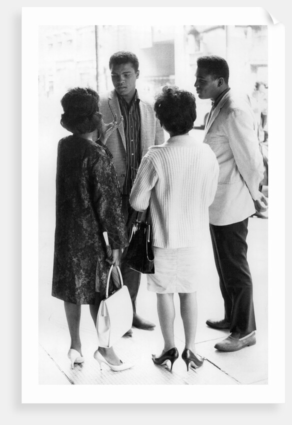 Muhammad Ali with his brother Rudolph in London by Associated Newspapers