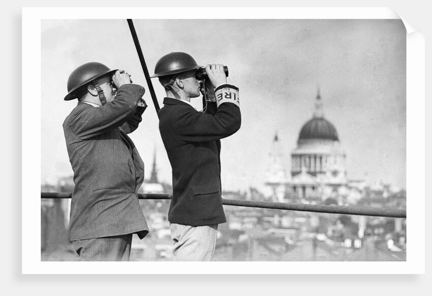 Plane spotter in view of St. Paul's by Associated Newspapers