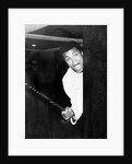 Muhammad Ali larking about at Heathrow by Associated Newspapers