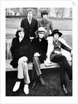 Rolling Stones on a bench by Associated Newspapers