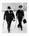 Winston Churchill and Chief of Naval Staff by Associated Newspapers