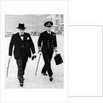 Winston Churchill and Chief of Naval Staff by Associated Newspapers