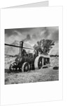 Traction engine driving  a threshing machine by Associated Newspapers