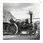 Traction engine on use on a farm by Associated Newspapers