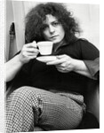 Marc Bolan with a cup of tea by Associated Newspapers