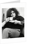 Marc Bolan with a cup of tea by Associated Newspapers