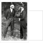 School boys trying out gas masks by Associated Newspapers